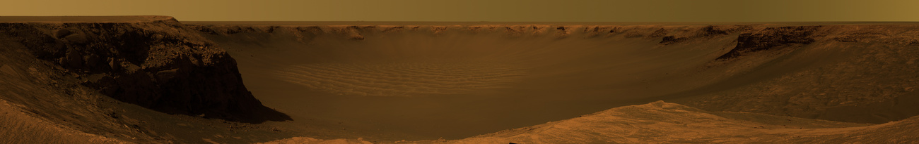A Santa Maria-kráter látképe