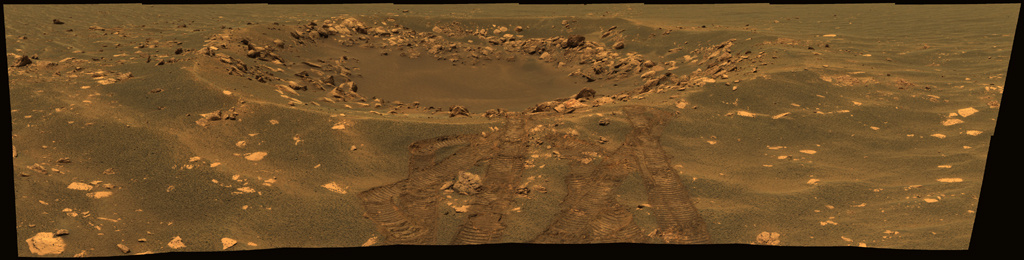 A Santa Maria-kráter látképe