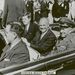 John F. Kennedy elnök (balra) és Leighton I. Davis tábornok (jobbra) társaságában a sikeres küldetés utáni floridai parádén.