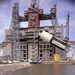 A Saturn V hordozórakéta első fokozatának statikus tesztje.