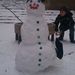 Ezt a hóembert az Újlaki Általános Iskola ötödik osztályos napközis csoportja készítette