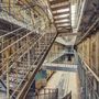 Folyosó-részlet egy egykor magas biztonságú francia börtönből