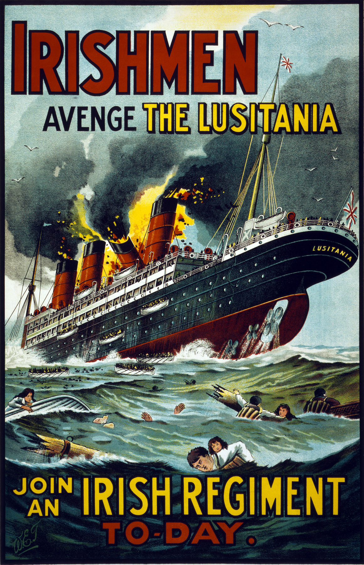 Statiszták sorakoznak a díszleten a Lusitania elsüllyesztéséről készült némafilm forgatásán.