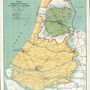 Amszterdam Védvonala (1914)
A Stellung van Amsterdam erődrendszer és az 1815 és 1940 között fennálló Nieuwe Hollandsche Waterlinie vízzel elárasztható védműveinek térképe a holland hadügyminisztérium legújabb tervei alapján. Ezzel a térképpel a polgárokat próbálták megnyugtatni, hiszen Hollandia ugyan nem lépett be a háborúba, de harckészültségben állt. (OSZK Térképtár, T 7 395)
