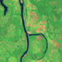 B: az Arkansas folyó a Holla Bend természetvédelmi terület mentén.
