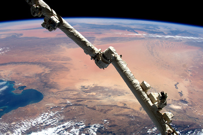 A képet többségét készítő Tim Peake űrhajós