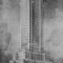 Chicago, vázlat egy 42 emeletes felhőkarcolóhoz, 1927 körül